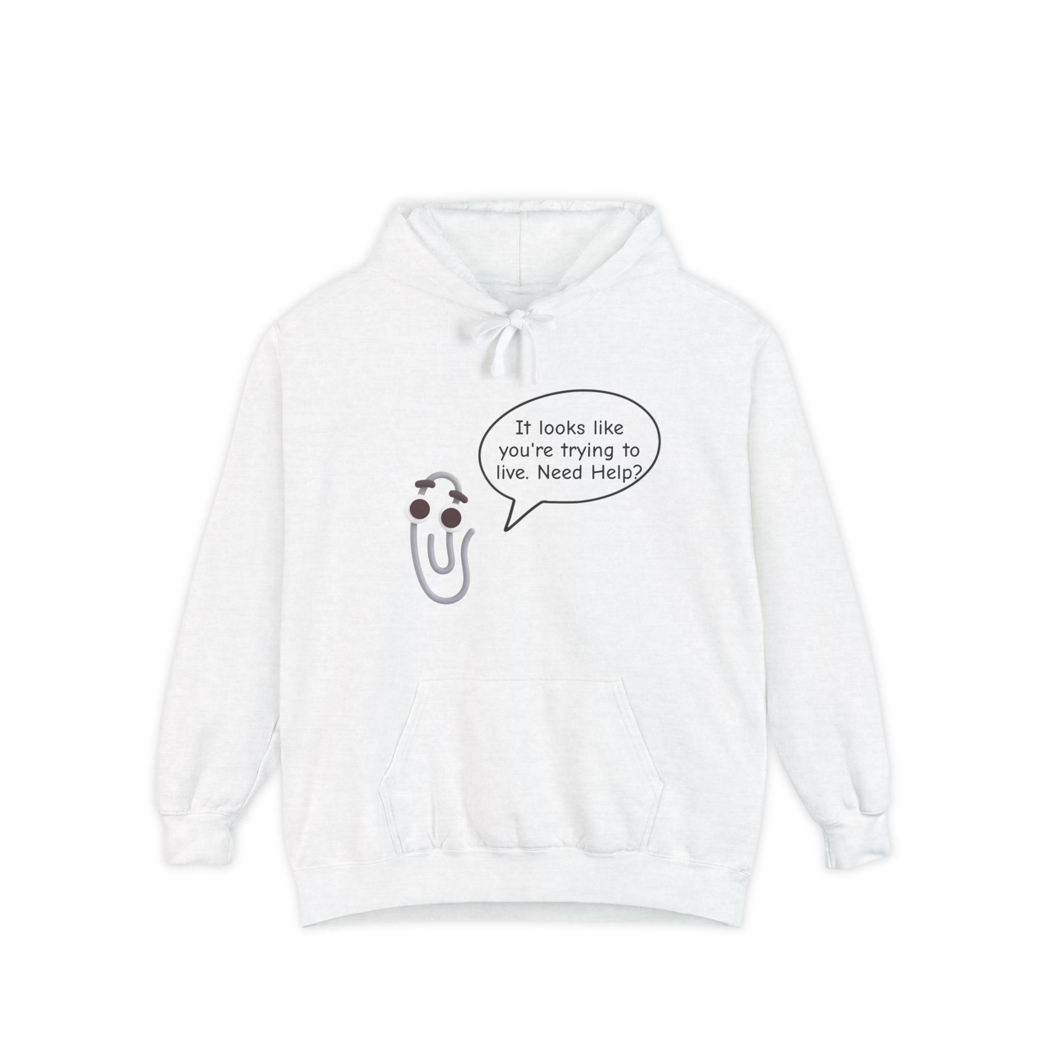 Funny Clippy Hoodie — Customizable Speech Bubble Graphic