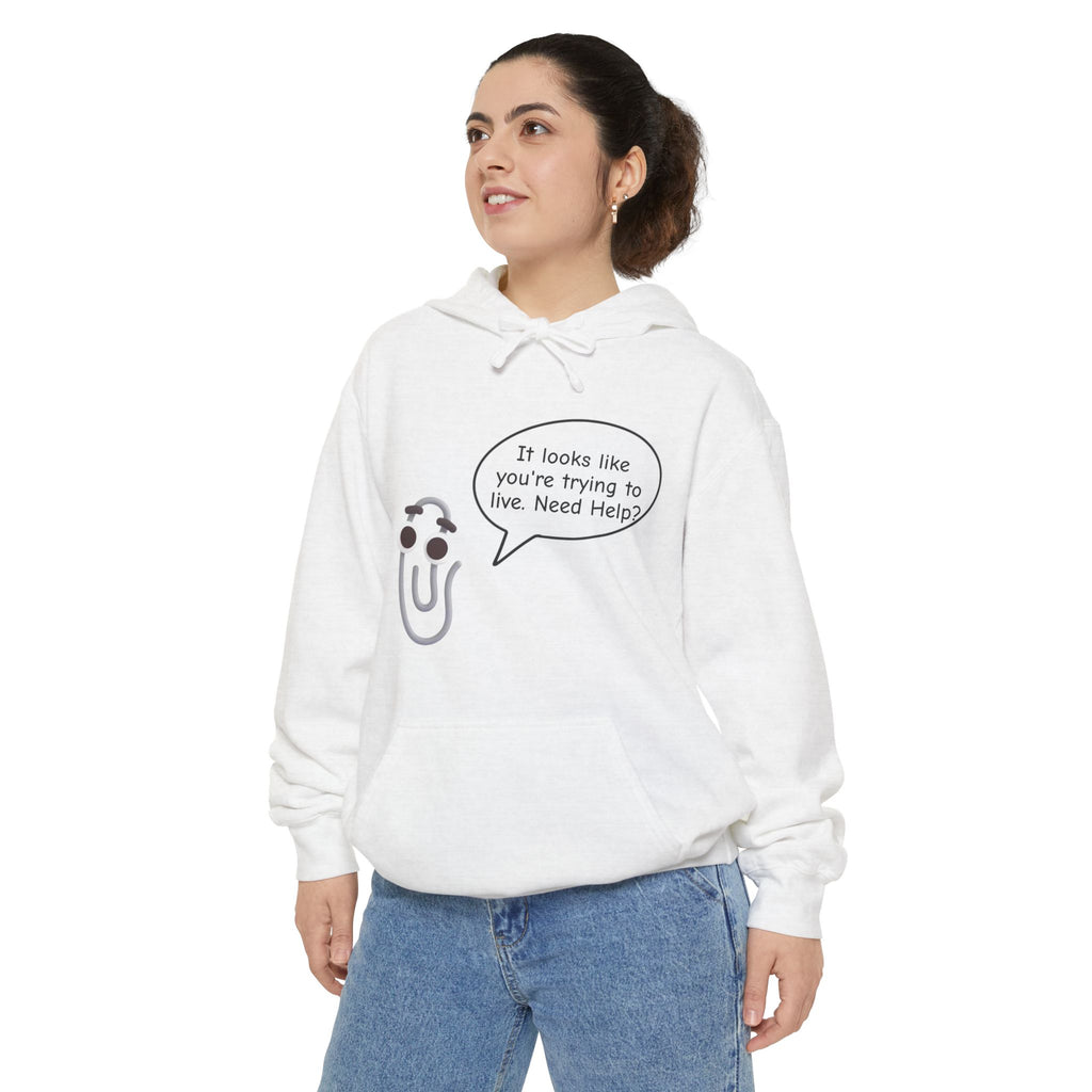 Funny Clippy Hoodie — Customizable Speech Bubble Graphic